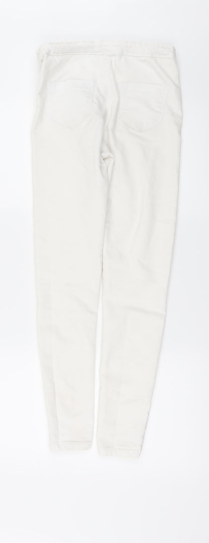 Candy Couture Girls White  Denim Skinny Jeans Size 13 Years