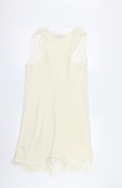 Primark Womens Ivory   Cardigan Jumper Size L