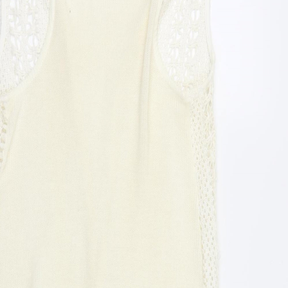 Primark Womens Ivory   Cardigan Jumper Size L
