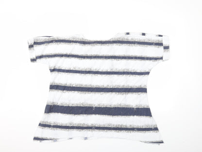 Womens UK Size 12 Saloos White Basic T-Shirt