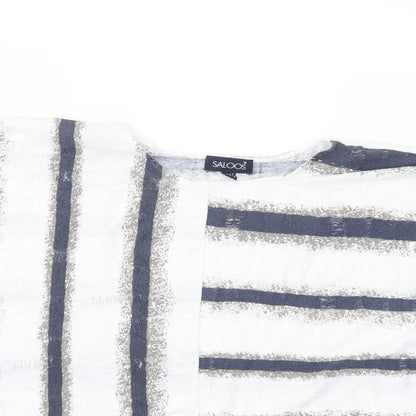 Womens UK Size 12 Saloos White Basic T-Shirt