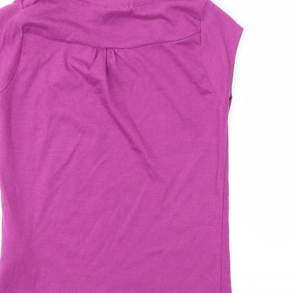 LA Gear Girls Purple   Basic T-Shirt Size 9-10 Years