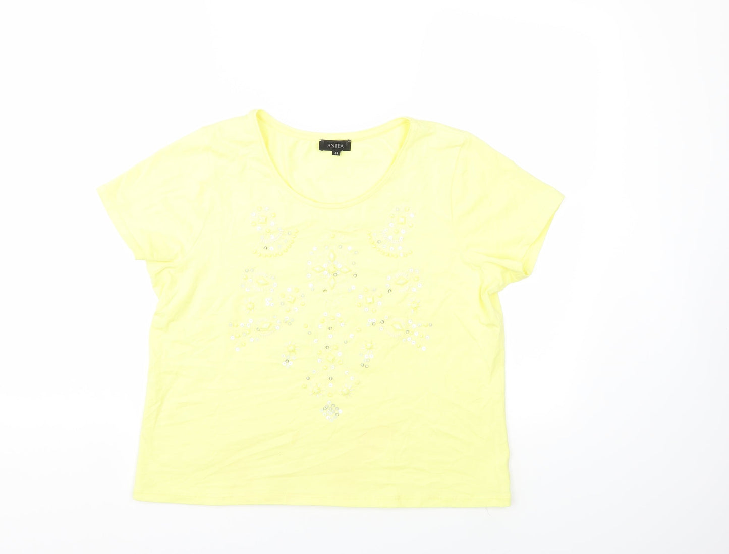 Antea Womens Yellow   Basic T-Shirt Size 16