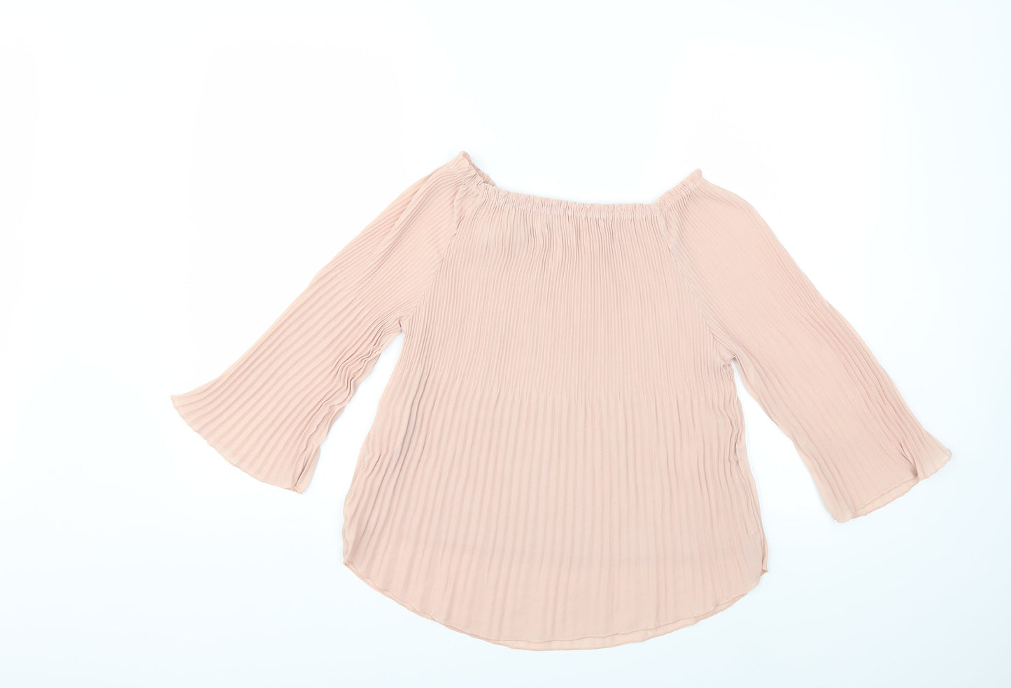 Womens UK Size M Preworn Pink Basic Blouse