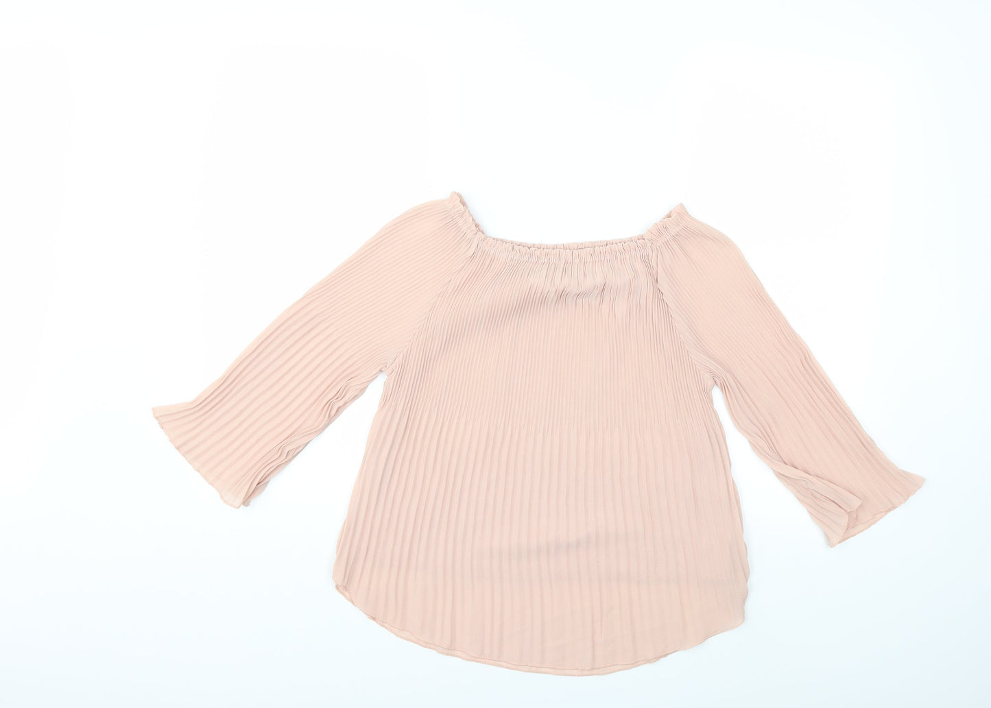 Womens UK Size M Preworn Pink Basic Blouse