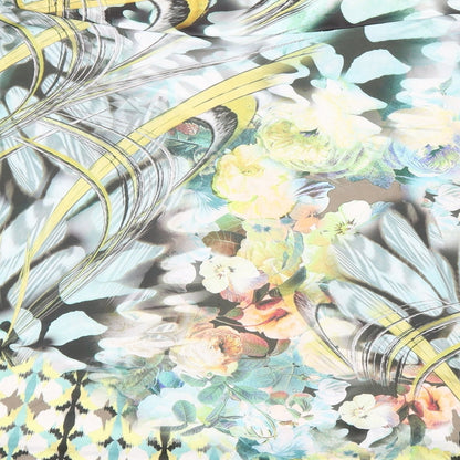 Gerry Weber Womens Grey Floral  A-Line Skirt Size 34 in