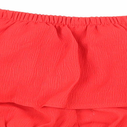 Womens UK Size 6 In the Style Red Basic Tank
