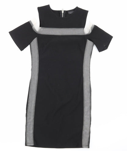 Topshop Womens Black   Pencil Dress  Size 10