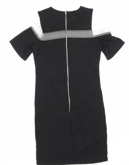Topshop Womens Black   Pencil Dress  Size 10
