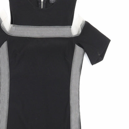 Topshop Womens Black   Pencil Dress  Size 10