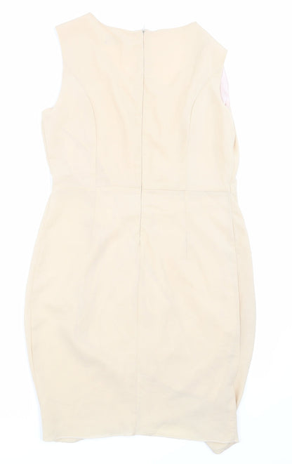 shikha Womens Beige   Pencil Dress  Size M