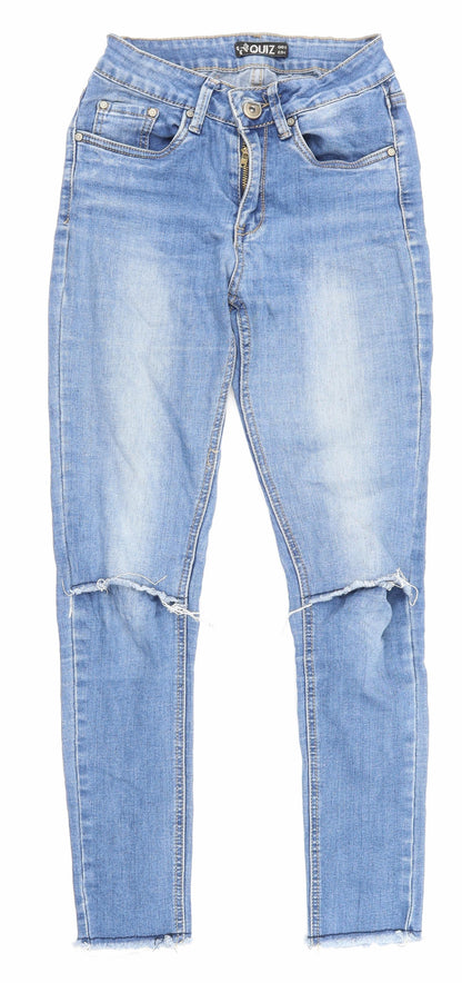Quiz Womens Blue  Denim Skinny Jeans Size 6