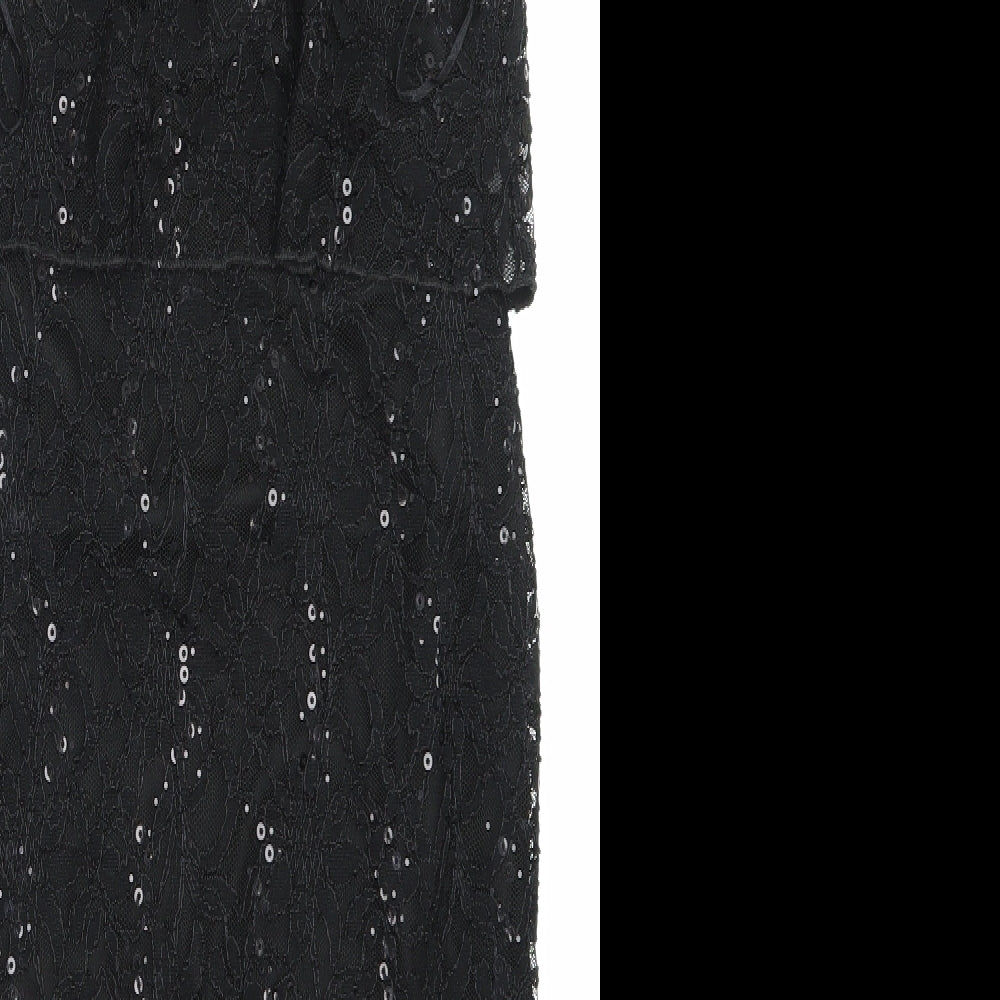 Select Womens Beige  Lace Pencil Dress  Size 12  - Sparkly