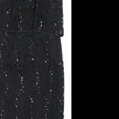 Select Womens Beige  Lace Pencil Dress  Size 12  - Sparkly