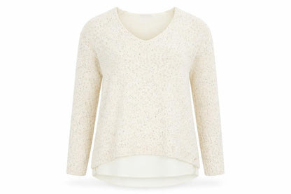 Encuentro Womens Beige   Pullover Sweatshirt Size S