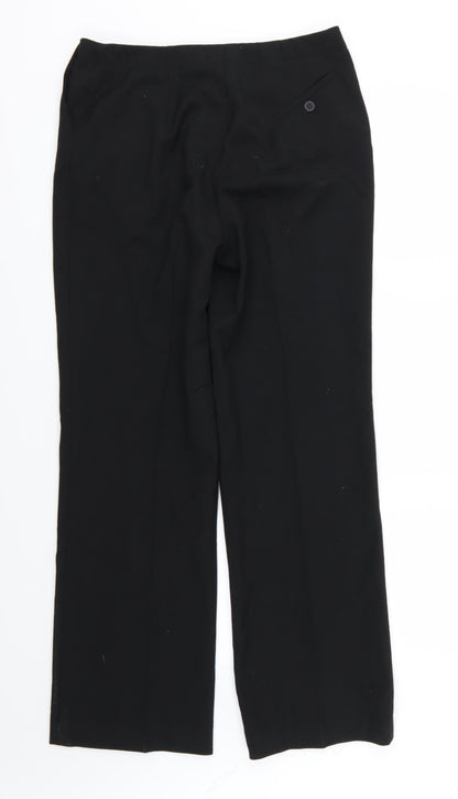 Womens UK Size 12 Per Una Regular Fit  Black Trousers