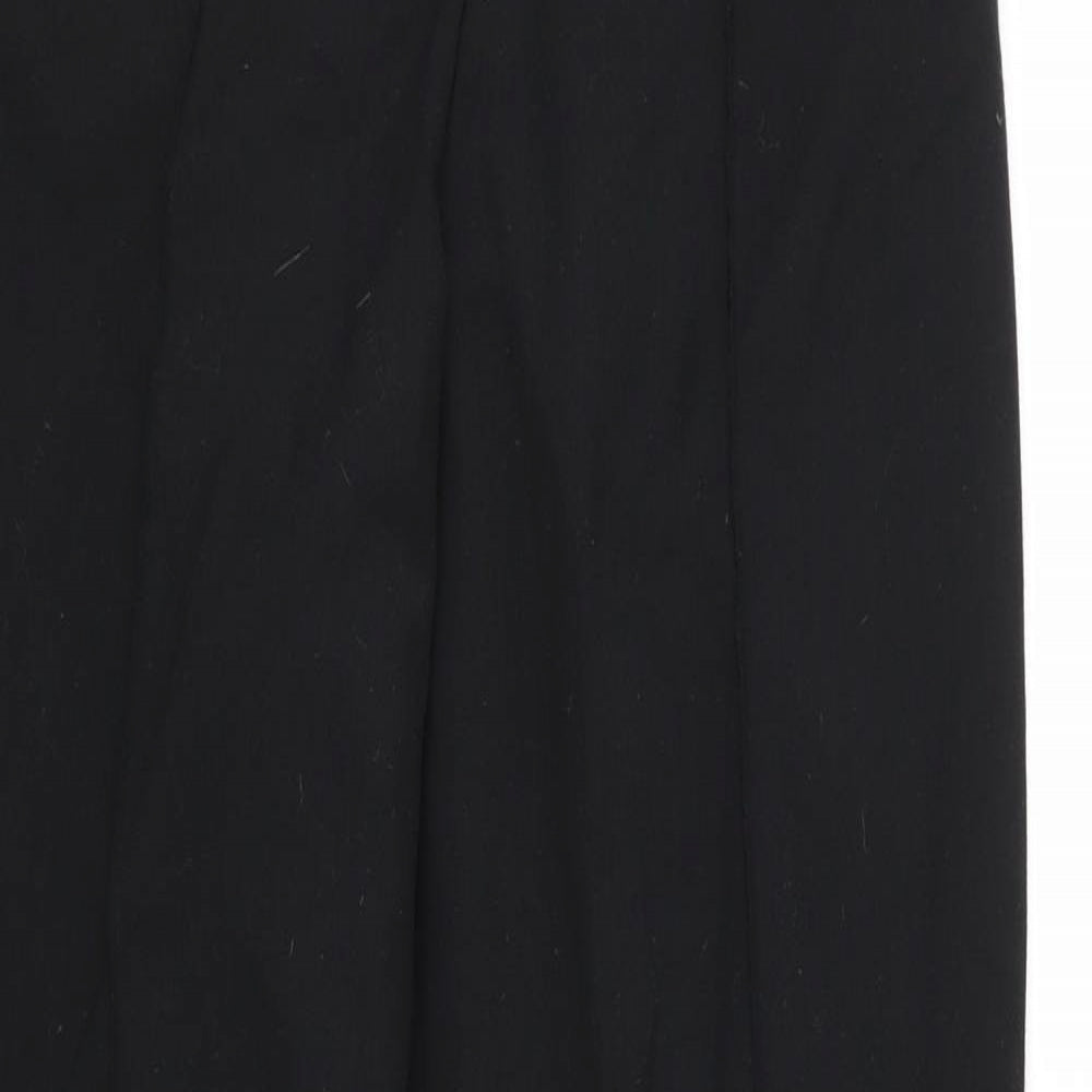 Womens UK Size 12 Per Una Regular Fit  Black Trousers