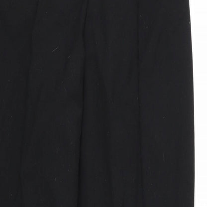 Womens UK Size 12 Per Una Regular Fit  Black Trousers