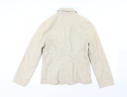 Another Woman Womens Beige   Jacket Blazer Size 12