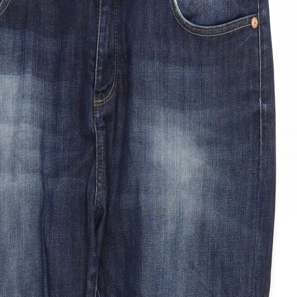 Topshop Womens Blue  Denim Skinny Jeans Size 30 in L26 in