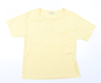 Provencale Womens Yellow  Jersey Basic T-Shirt Size M