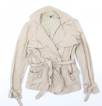 Womens UK Size 10 Red Herring Beige Jacket