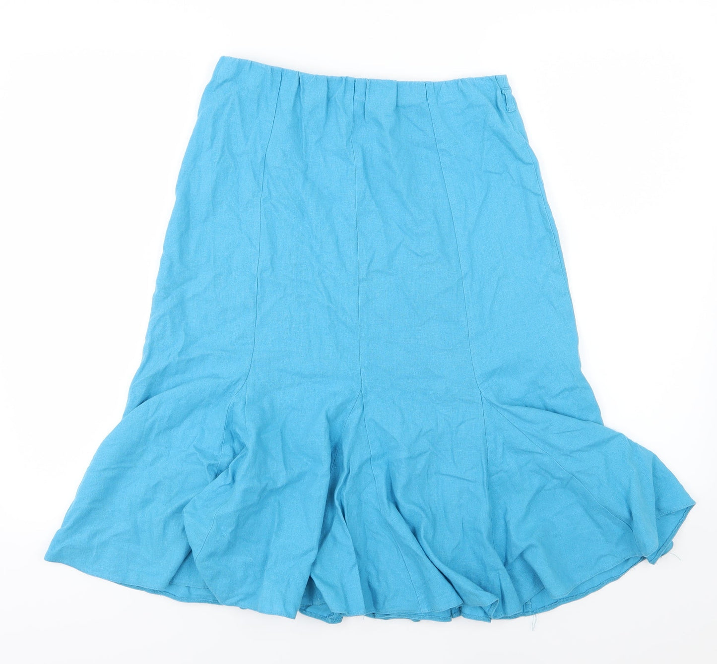 BHS Womens Blue   Flare Skirt Size 10