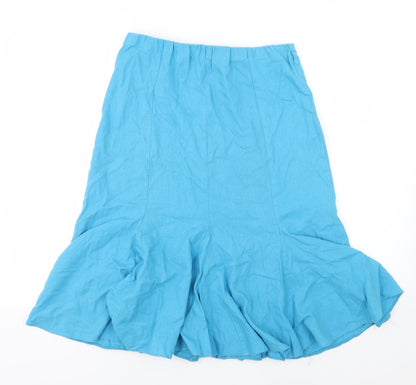 BHS Womens Blue   Flare Skirt Size 10