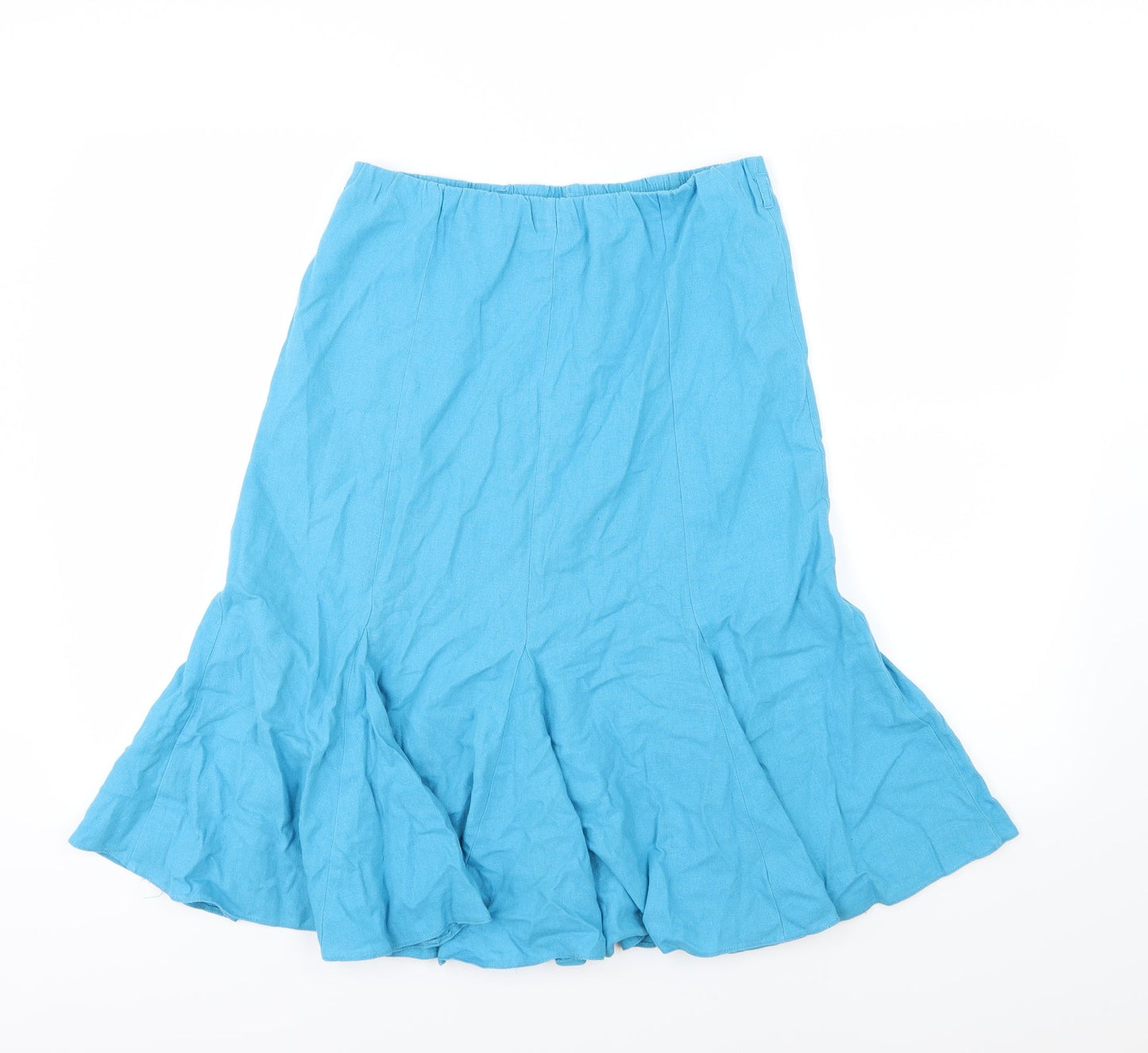 BHS Womens Blue   Flare Skirt Size 10