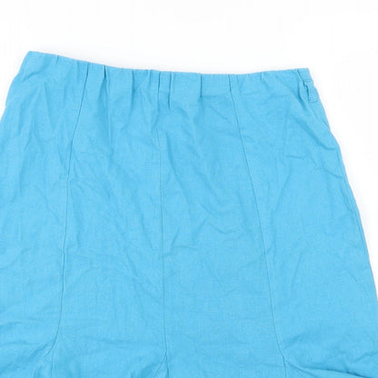BHS Womens Blue   Flare Skirt Size 10
