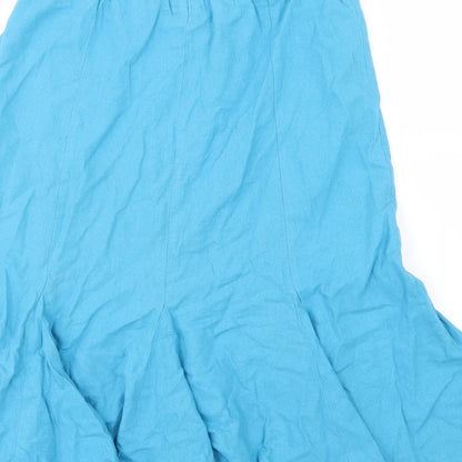 BHS Womens Blue   Flare Skirt Size 10