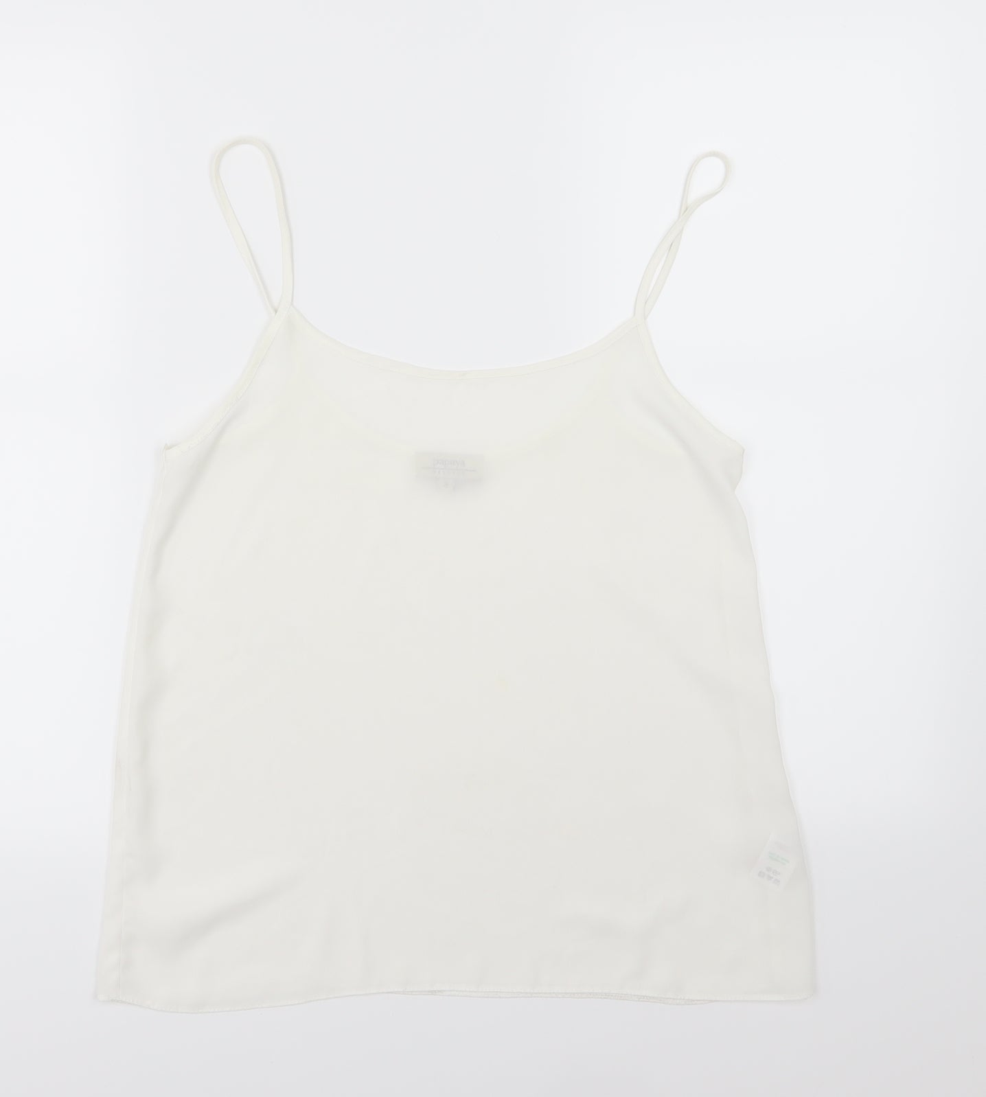 Papaya Womens White  Chiffon Camisole Tank Size 8
