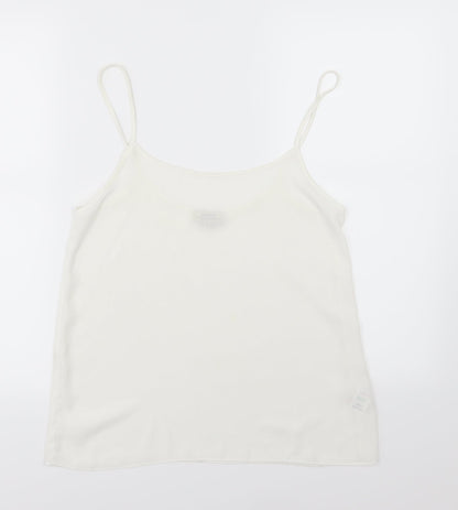Papaya Womens White  Chiffon Camisole Tank Size 8