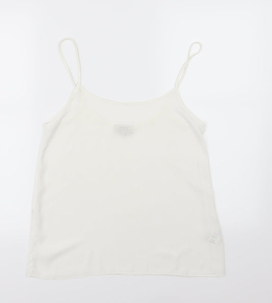 Papaya Womens White  Chiffon Camisole Tank Size 8