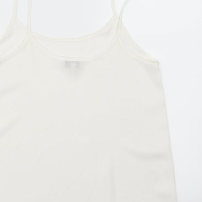 Papaya Womens White  Chiffon Camisole Tank Size 8