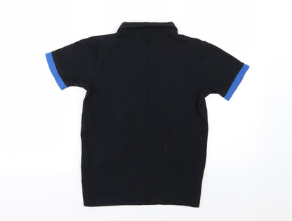 Carbini Boys Black  Jersey Basic Polo Size S  - Oldham Athletic