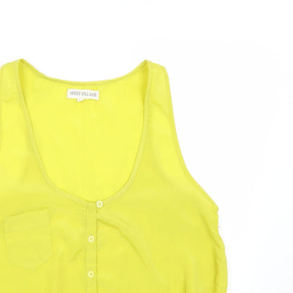 West village Womens Yellow   Basic Tank Size 12