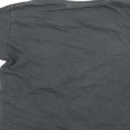 NEXT Girls Grey  Rayon Basic T-Shirt Size 8 Years