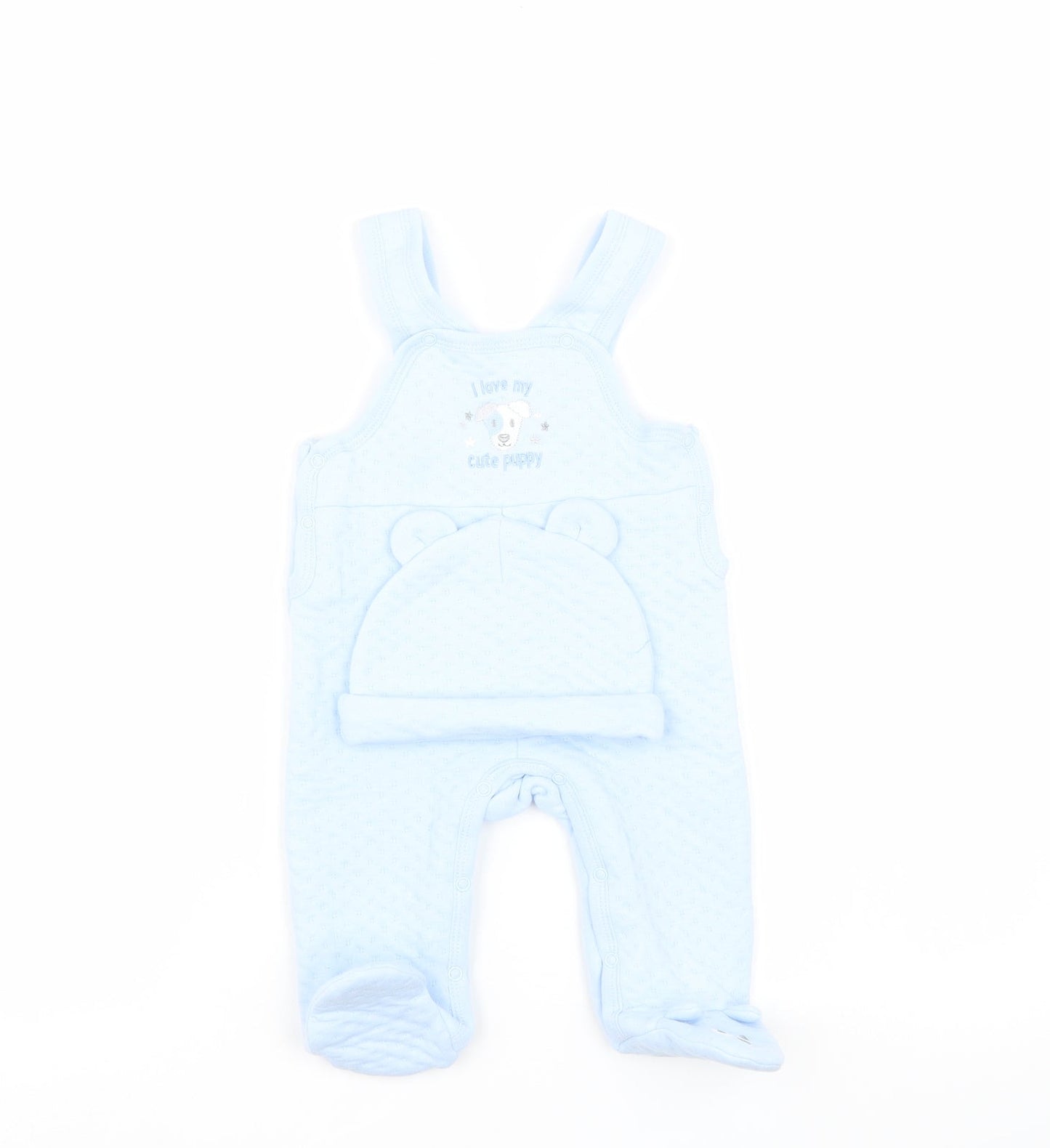 JUST TOO CUTE Boys Blue   Babygrow One-Piece Size 3-6 Months