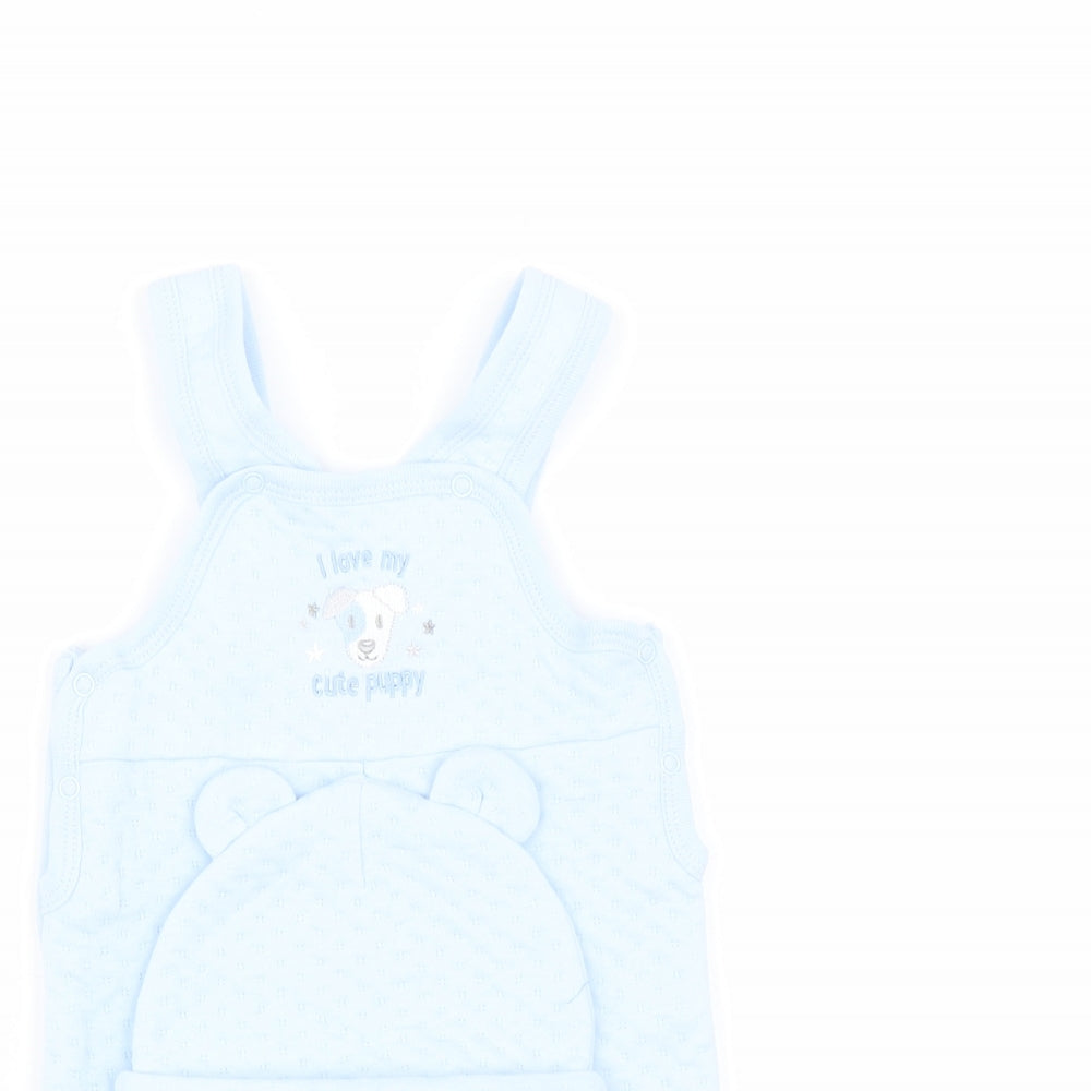 JUST TOO CUTE Boys Blue   Babygrow One-Piece Size 3-6 Months