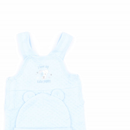 JUST TOO CUTE Boys Blue   Babygrow One-Piece Size 3-6 Months