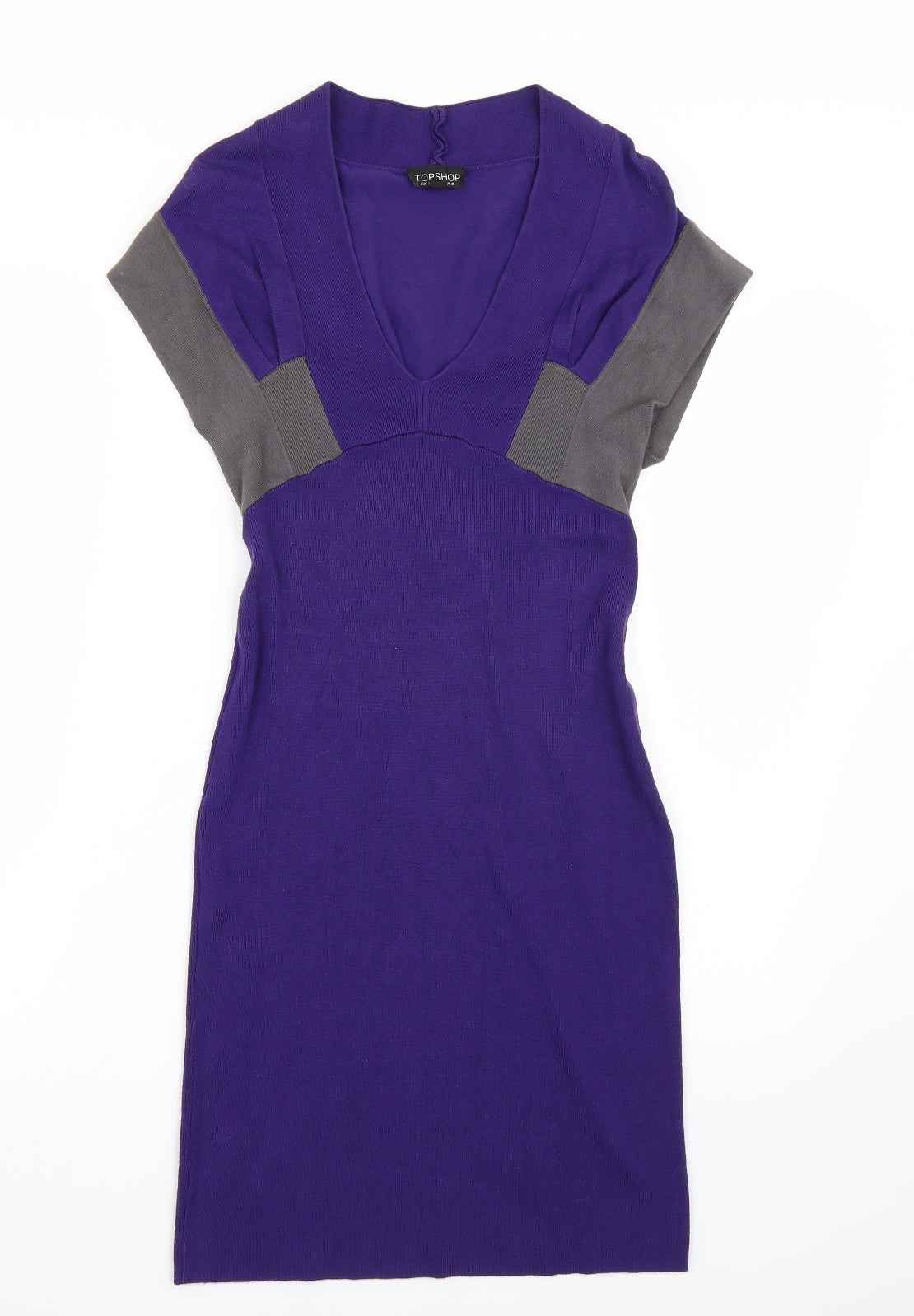 Topshop Womens Purple  Rayon A-Line  Size 8