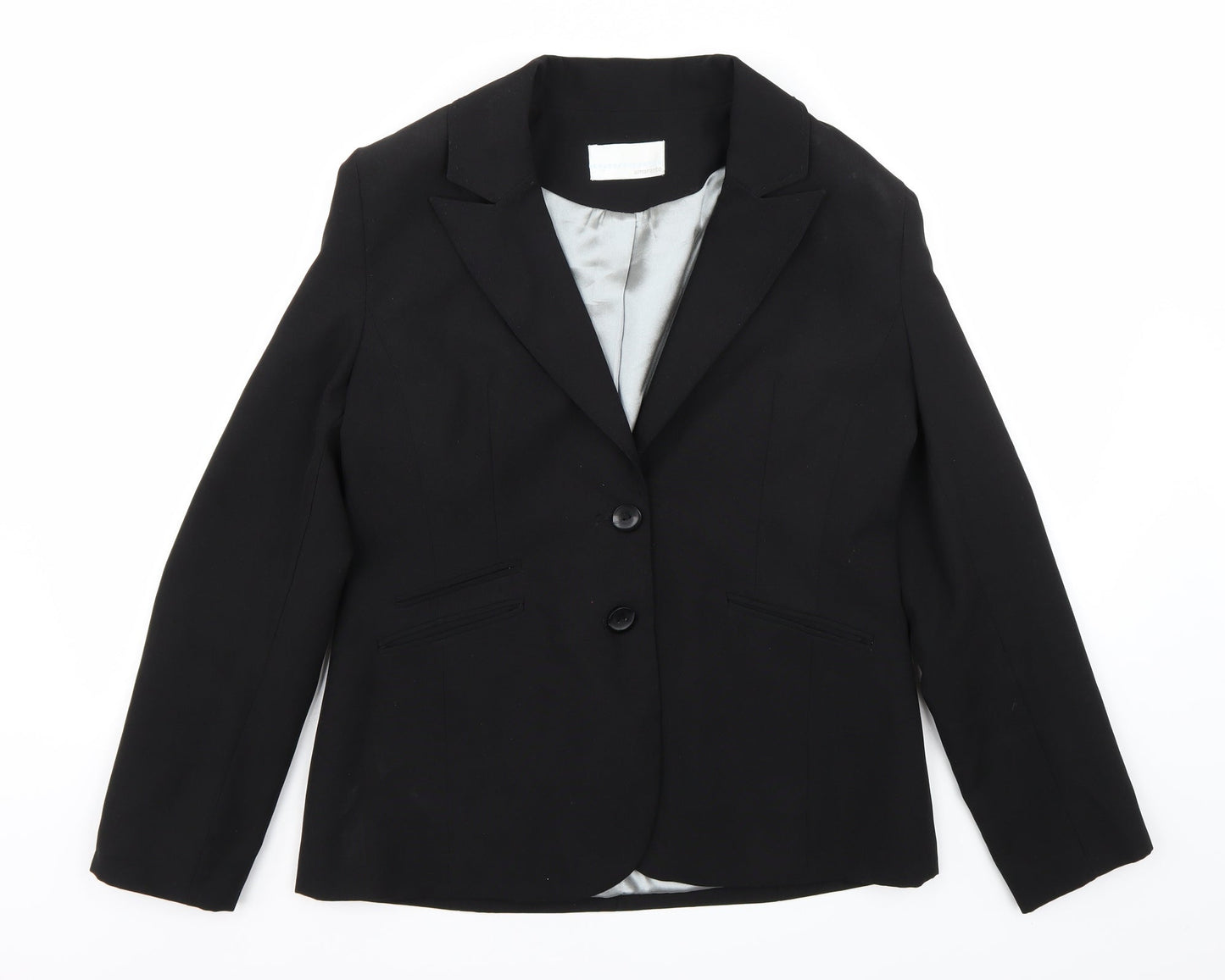 Womens UK Size 14 AMARANTO Regular Black Blazer