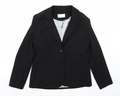 Womens UK Size 14 AMARANTO Regular Black Blazer