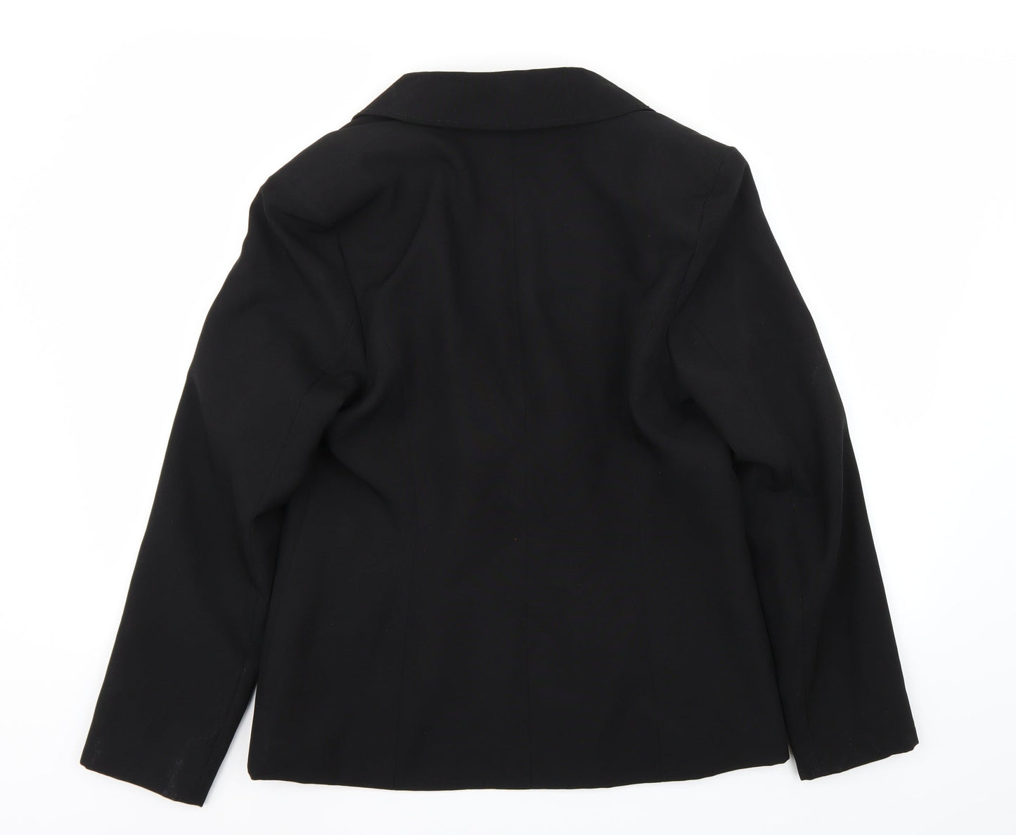 Womens UK Size 14 AMARANTO Regular Black Blazer