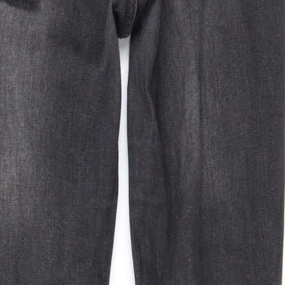 Womens UK Size 12 Selected Regular Fit Straight Grey Jeans