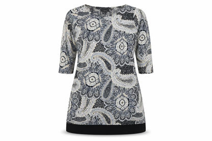 Atmosphere Womens Black Floral  A-Line  Size 14