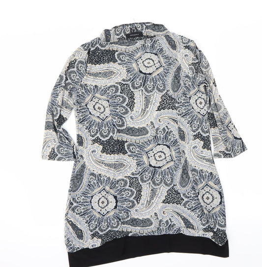 Atmosphere Womens Black Floral  A-Line  Size 14