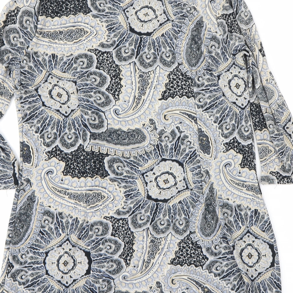 Atmosphere Womens Black Floral  A-Line  Size 14