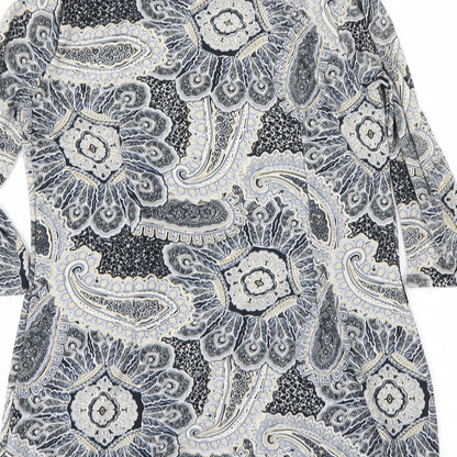 Atmosphere Womens Black Floral  A-Line  Size 14